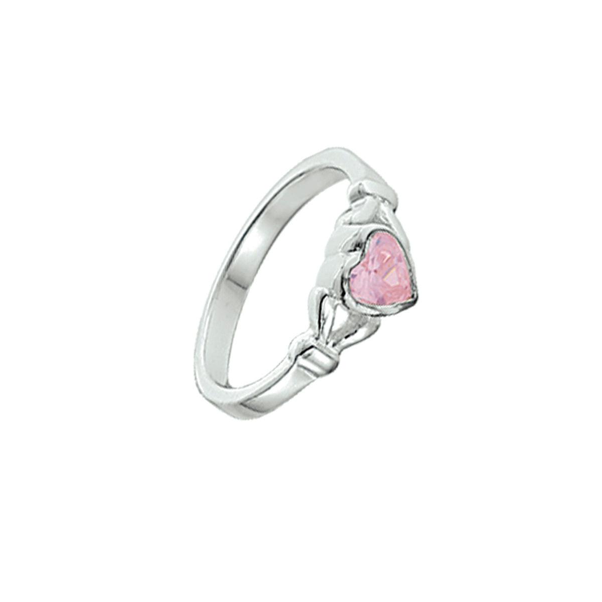 Ring hart roze zirkonia - 10.14910 - Brunott Juwelier