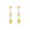 DANCING "ÉLITE" GOLD AND DIAMONDS HANDMADE EARRINGS