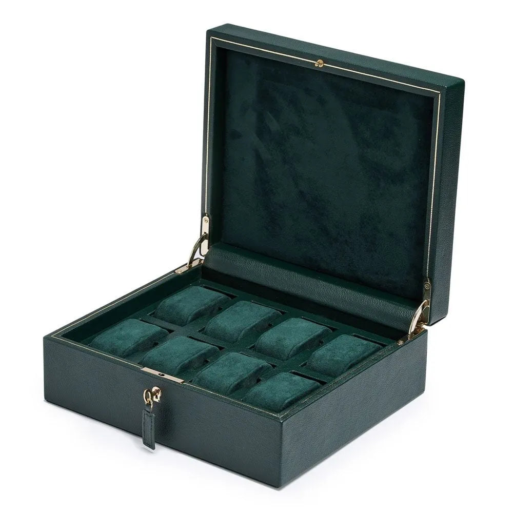 Wolf British Racing 8 PC Watch Box Green - 792641