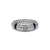 Ellen Stone Ring Silver Tigereye Navy - Brunott Juwelier