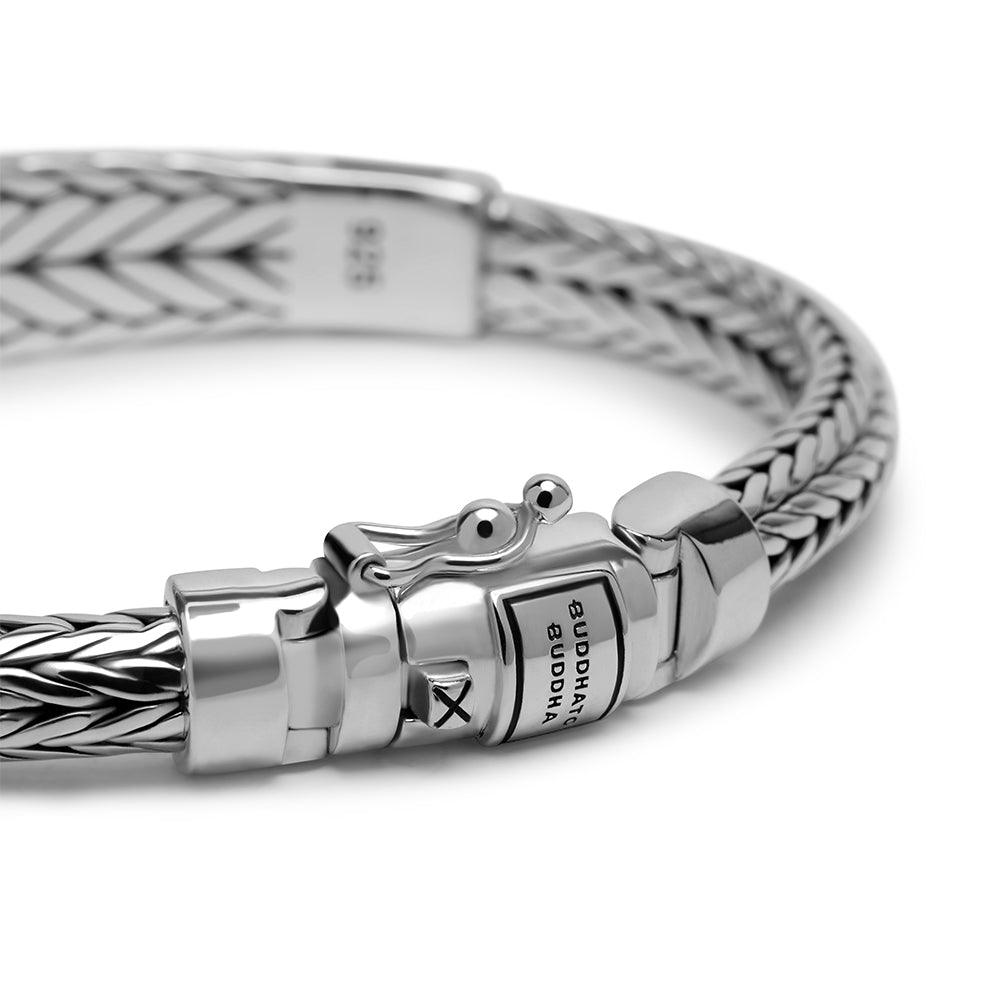 Ellen XS Stone Bracelet Silver Tigereye Navy - Brunott Juwelier