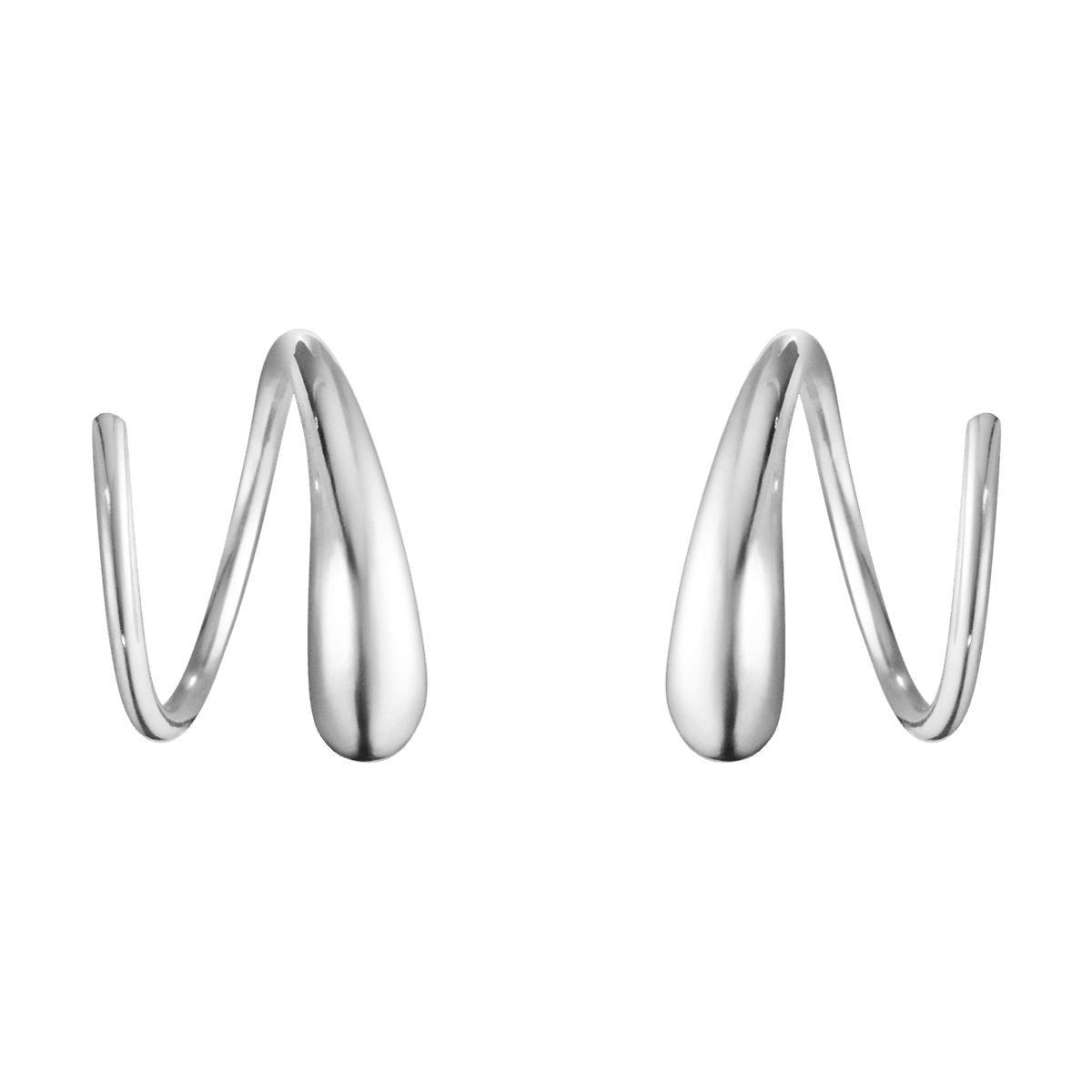 MERCY Swirl Oorbellen - Sterling zilver - Brunott Juwelier